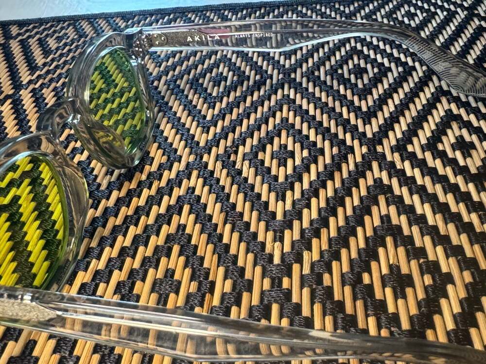 Akila Logos Sunglasses in Cement/Green - Picture 11 of 11